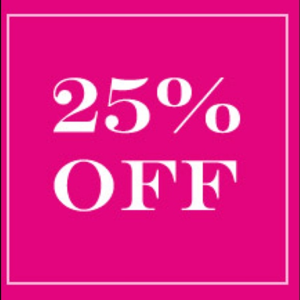 25% off 3 or more items